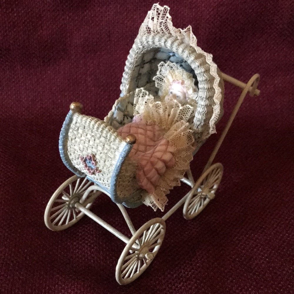 Vintage Ornament Collection Louis Nichole Victorian Baby Buggy